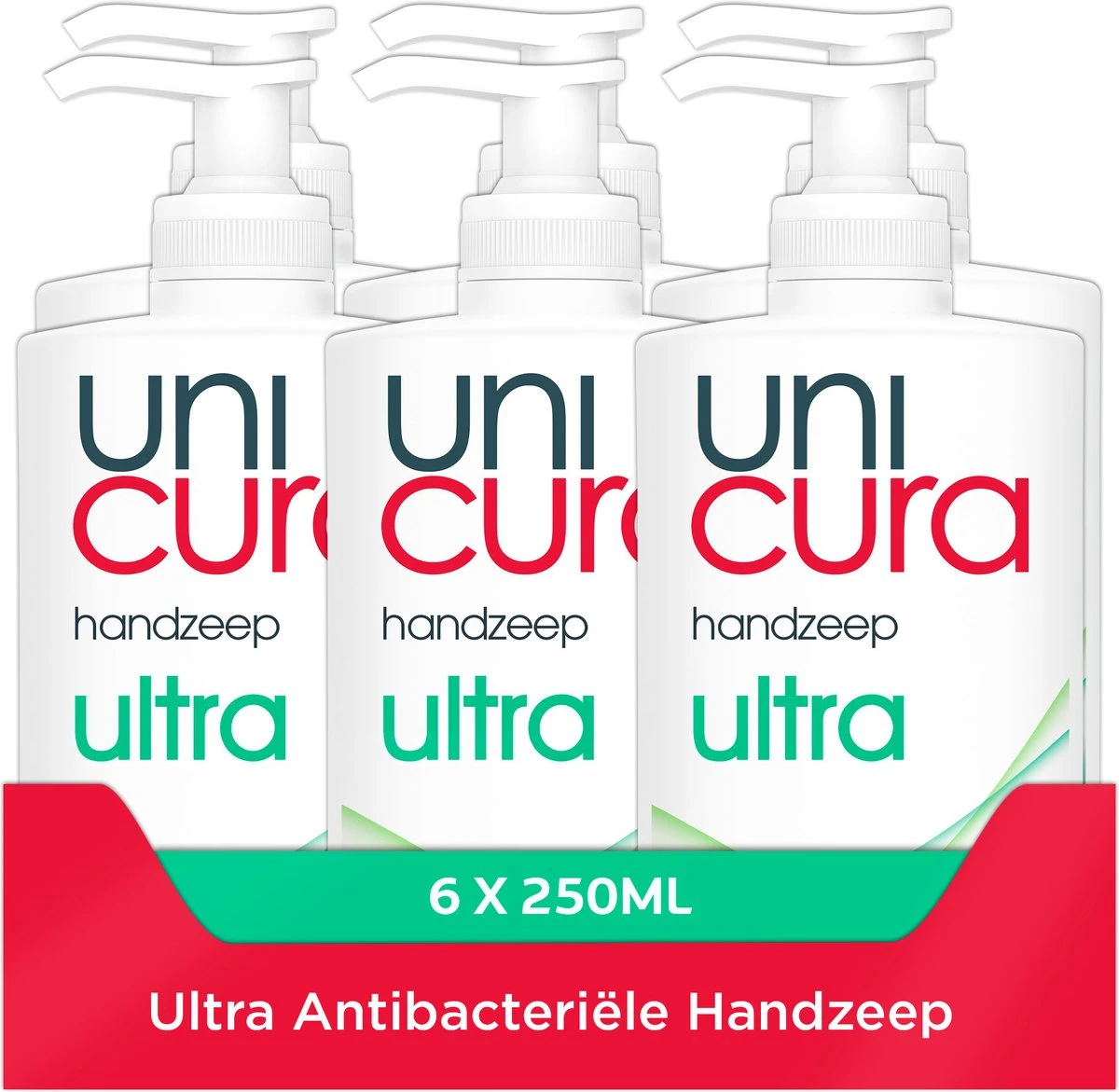 Unicura Ultra Antibacteriële Vloeibare Handzeep - 6 X 250 Ml - Voordeelverpakking 1 Unicura Ultra Antibacteriële Vloeibare Handzeep - 6 X 250 Ml - Voordeelverpakking