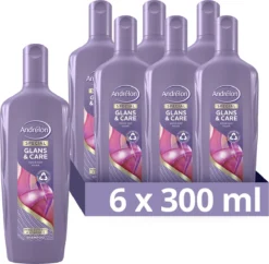 Andrélon Intense Glans & Care Shampoo - 6 X 300 Ml - Voordeelverpakking