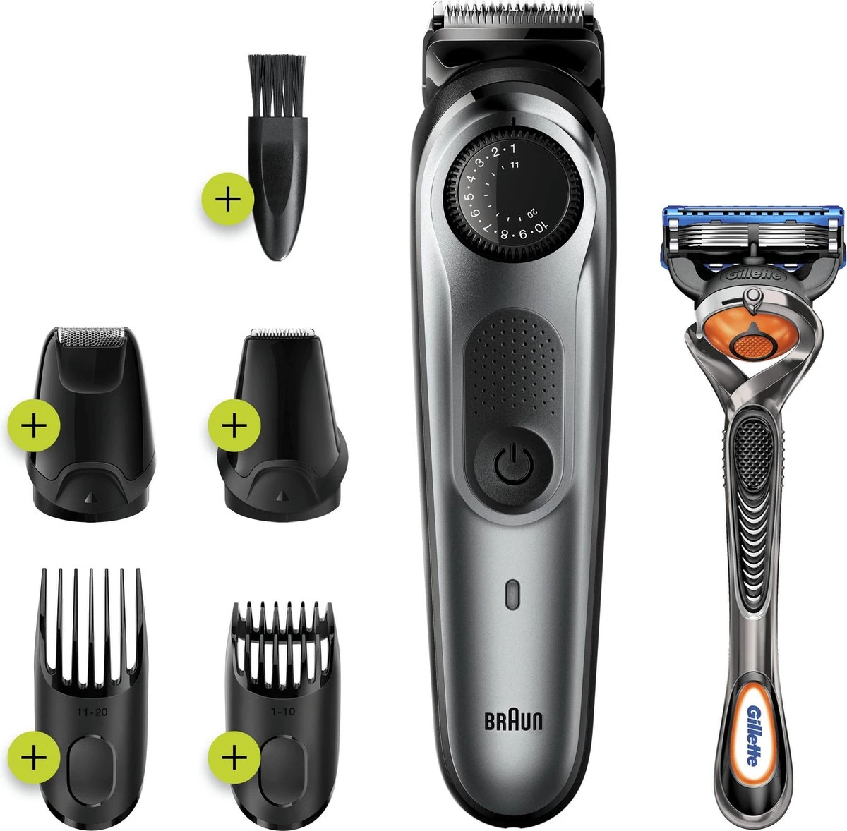 Braun Baardtrimmer En Haartrimmer BT7220 - Zwart Metaalgrijs 7 Braun Baardtrimmer En Haartrimmer BT7220 - Zwart Metaalgrijs - Afbeelding 7