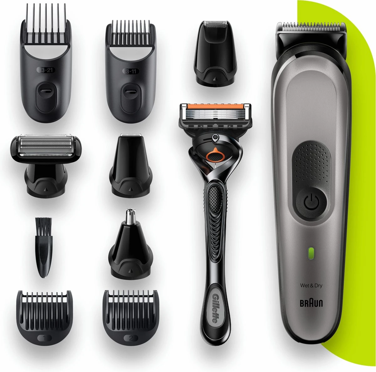 Braun Multigroomer 7 MGK7320 - 10in1 Trimmer Voor Mannen - Baard + Haar 4 Braun Multigroomer 7 MGK7320 - 10in1 Trimmer Voor Mannen - Baard + Haar - Afbeelding 4