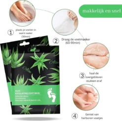 PureLuxure Voetmasker - Voetverzorging - Eeltsokken - Eelt Verwijderaar - Voetenmasker - Peel Off Masker - 1 Paar (2 Stuks) -Oral B Shop 1200x1189 11
