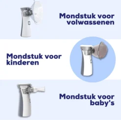 Aerosoltoestel Met 3 Mondstukken - Nebulizer Inhalator - Aerosoltoestel Kinderen, Volwassenen En Baby's - Vernevelaar Inhalator - Gezichtsstomer - Helpt Tegen Luchtwegaandoeningen -Oral B Shop 1200x1190 3