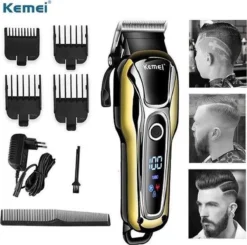 Kemei Tondeuse - KM 1990 - Draadloze Tondeuse - Professionele Tondeuse - Haren Millimeteren - Contouren - Haren Scheren - Kapper Tondeuse - Kapper Kwaliteit - Baard Trimmer - Haar Trimmer - Beard And Hair Trimmer