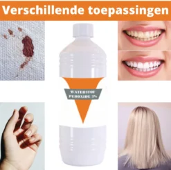 Alternative view of Waterstofperoxide 3 Procent - Hydrogen Peroxide 3% - Zuurstofwater - 1000ml - Waterstofperoxide Mondspoeling - Ontsmettingsmiddel - H2O2