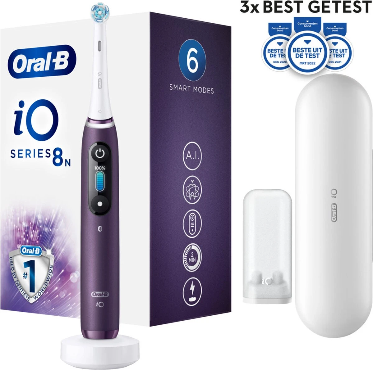 Oral B Oral-B IO 8N - Elektrische Tandenborstel - Violet 4 Oral B Oral-B IO 8N - Elektrische Tandenborstel - Violet - Afbeelding 4
