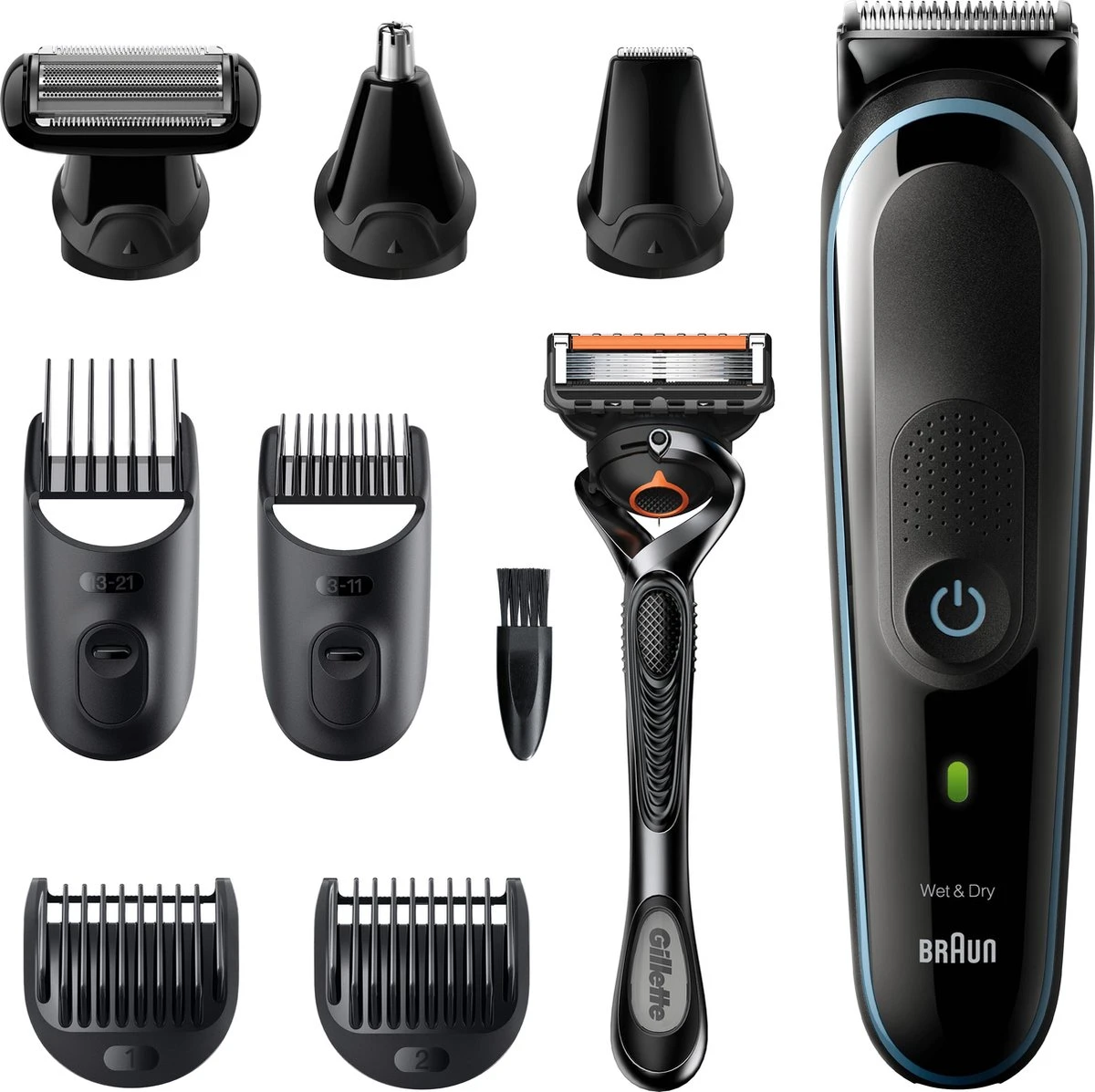 Braun Multigroomer 5 MGK5380 - 9in1 Trimmer Voor Mannen - Baard + Haar 6 Braun Multigroomer 5 MGK5380 - 9in1 Trimmer Voor Mannen - Baard + Haar - Afbeelding 6