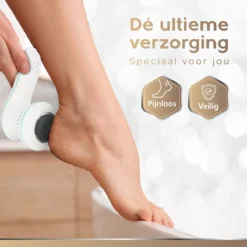 Alternative view of Vibrix® 2.0 Set Elektrische Eelt Verwijderaar Met Stofzuigsysteem - Krachtigste Motor Op De Markt - USB Oplaadbaar - Voetvijl
