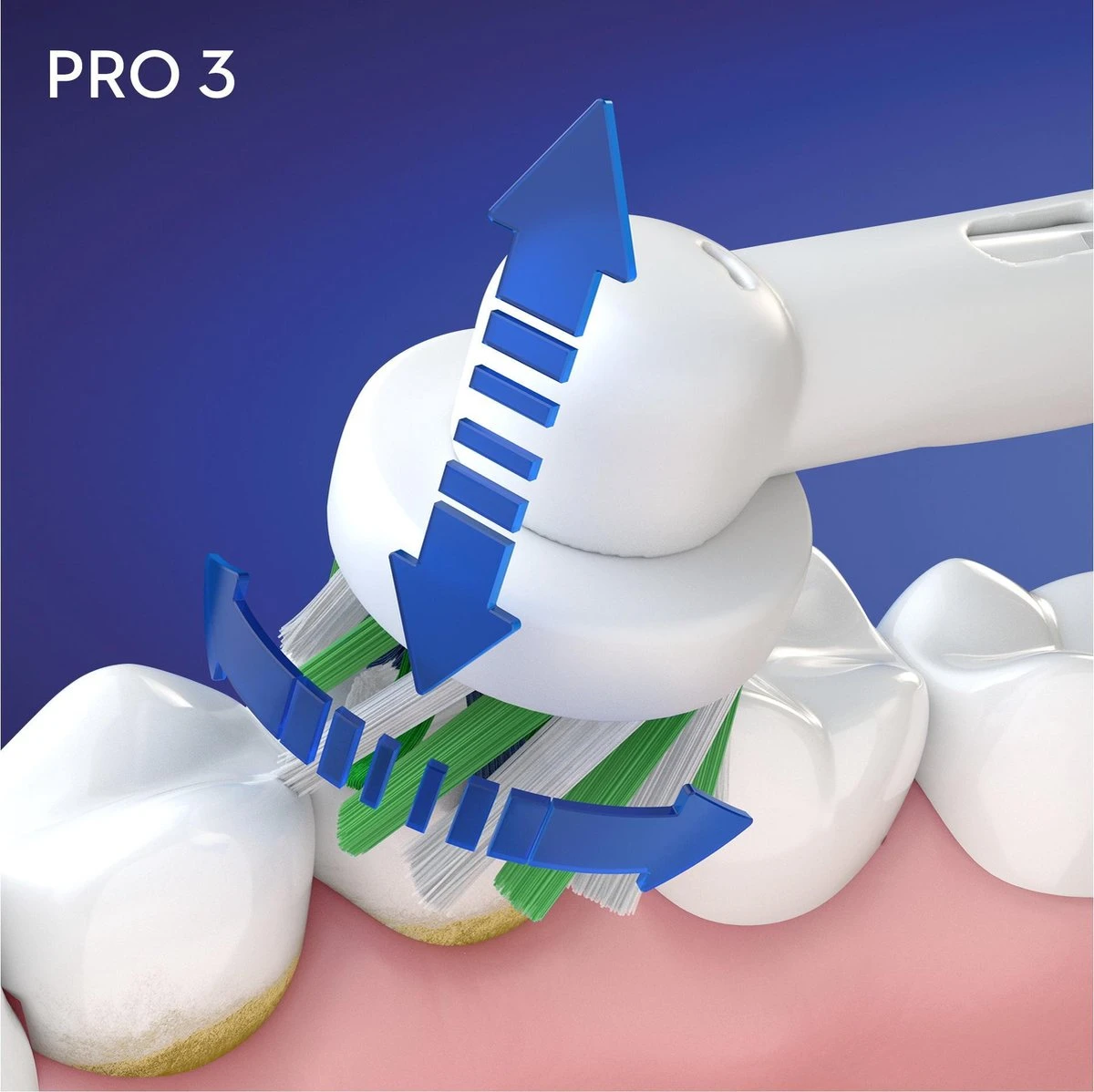 Oral B Oral-B Pro 3 3000 - Wit - Elektrische Tandenborstel - Ontworpen Door Braun - 1 Handvat En 1 Opzetborstel 11 Oral B Oral-B Pro 3 3000 - Wit - Elektrische Tandenborstel - Ontworpen Door Braun - 1 Handvat En 1 Opzetborstel - Afbeelding 11