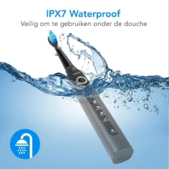 LifeGoods Elektrische Tandenborstel - Oplaadbaar - Veilig Voor Douche - 4 Opzetborstels - Zwart -Oral B Shop 1200x1198 99
