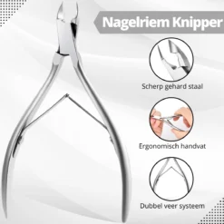 Alternative view of 3 Delige Nagelriem Knipper Set - Cuticle Pusher Duwer Verwijderaar Trimmer Mesje - Bokkenpootje Nagels