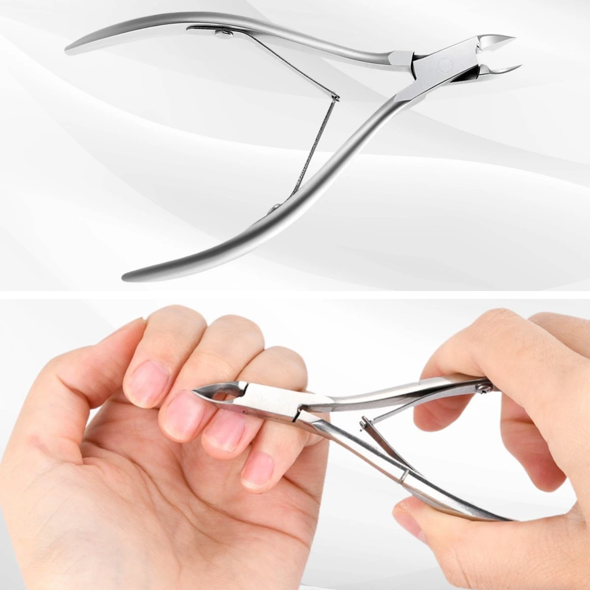 3 Delige Nagelriem Knipper Set - Cuticle Pusher Duwer Verwijderaar Trimmer Mesje - Bokkenpootje Nagels 6 3 Delige Nagelriem Knipper Set - Cuticle Pusher Duwer Verwijderaar Trimmer Mesje - Bokkenpootje Nagels - Afbeelding 6