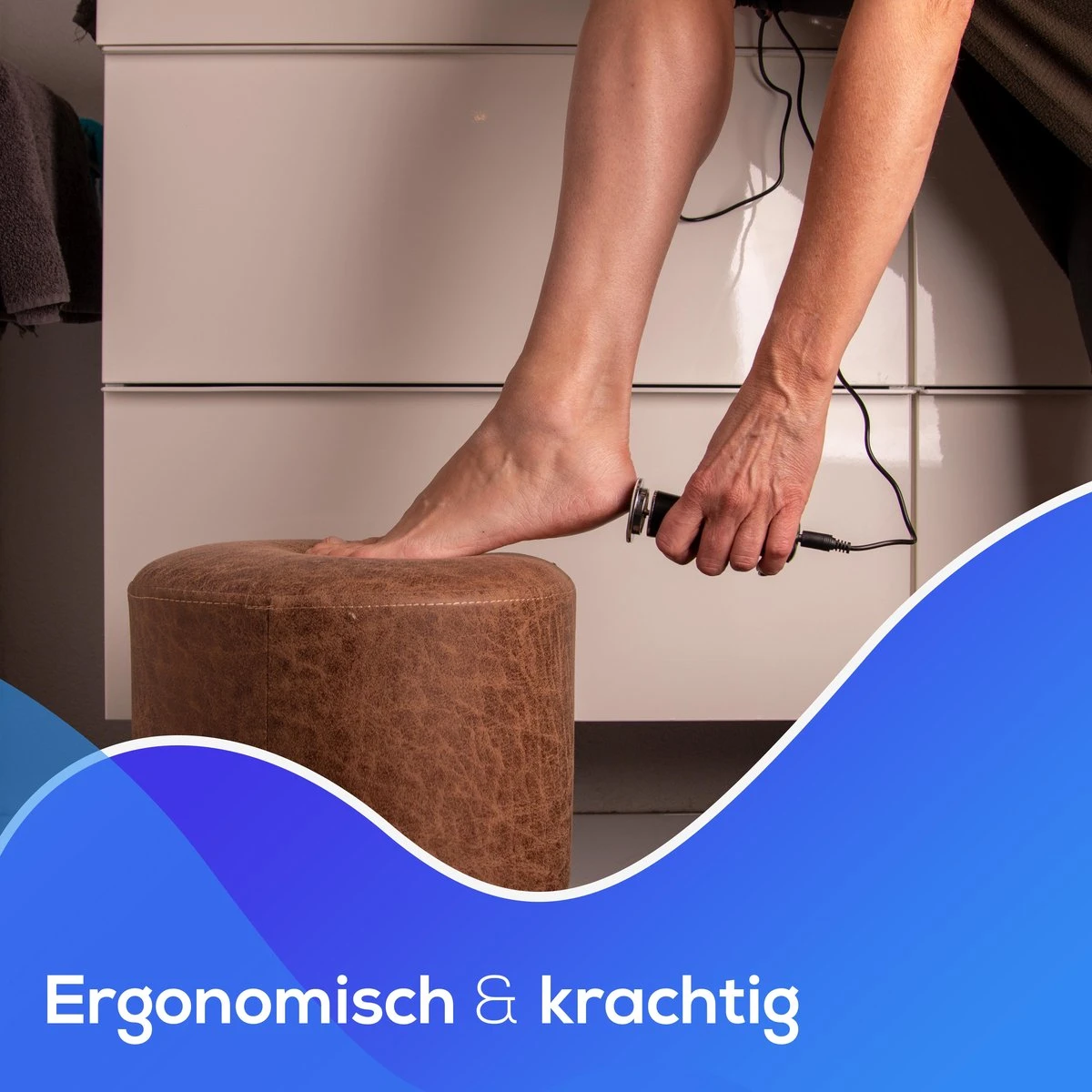 LifeWise Elektrische Eelt Verwijderaar - Voetvijl - 60 Vervangbare Schuurpads - Netstroom Adapter 8 LifeWise Elektrische Eelt Verwijderaar - Voetvijl - 60 Vervangbare Schuurpads - Netstroom Adapter - Afbeelding 8