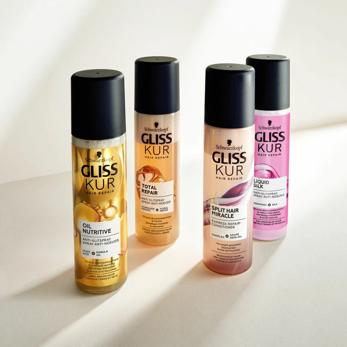 Gliss Kur Oil Nutritive Anti-Klit Spray 6x 200 Ml - Grootverpakking 5 Gliss Kur Oil Nutritive Anti-Klit Spray 6x 200 Ml - Grootverpakking - Afbeelding 5