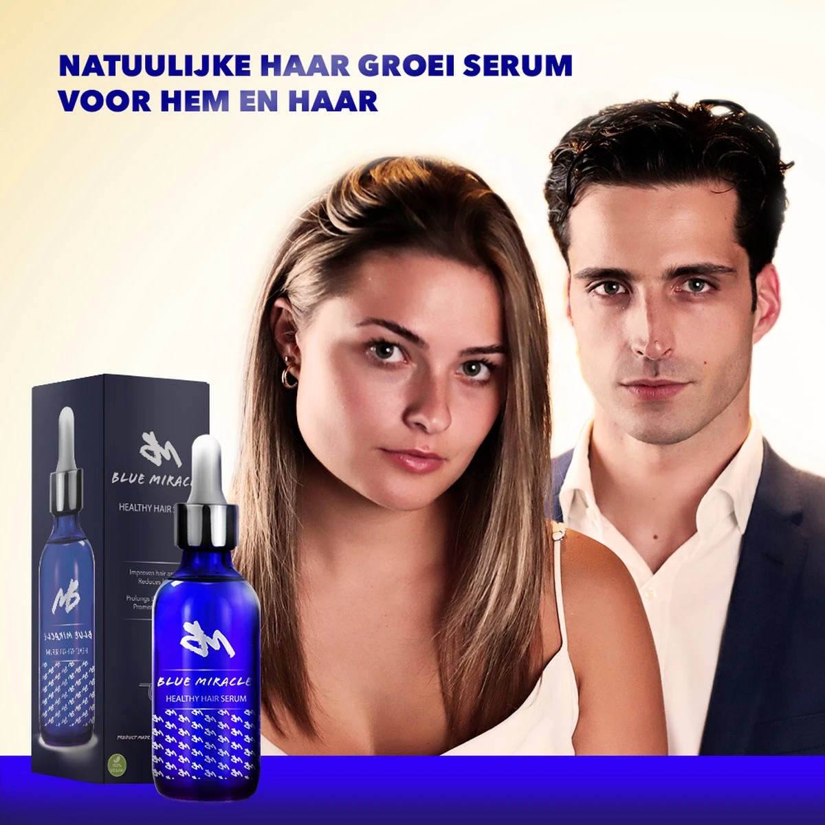 Blue Miracle Haarserum – Serum – Haargroei Serum – Haaruitval - 100% Vegan – 100 ML 3 Blue Miracle Haarserum – Serum – Haargroei Serum – Haaruitval - 100% Vegan – 100 ML - Afbeelding 3