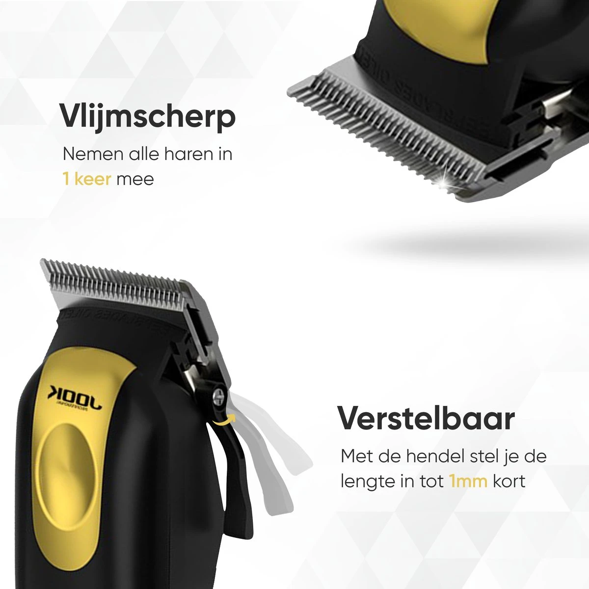 SHOPFINO Professionele Tondeuse Mannen Hoofdhaar - Haartrimmer Draadloos - Trimmer Baard - Hair Clipper - 8 Opzetstukken 3 SHOPFINO Professionele Tondeuse Mannen Hoofdhaar - Haartrimmer Draadloos - Trimmer Baard - Hair Clipper - 8 Opzetstukken - Afbeelding 3