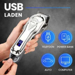 Professionele Tondeuse - Tondeuse Mannen - Draadloze Tondeuse - Tondeuse Hoofdhaar - Haartrimmer - Tondeuses - Zilver - Trimmer Mannen - Complete Set 20 Professionele Tondeuse - Tondeuse Mannen - Draadloze Tondeuse - Tondeuse Hoofdhaar - Haartrimmer - Tondeuses - Zilver - Trimmer Mannen - Complete Set -Oral B Shop 1200x1200 1596