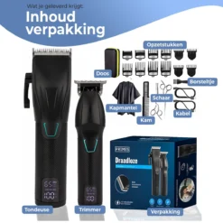 Alternative view of Professionele Draadloze Tondeuse 22 Delig- Trimmer - Haar - Baard - Tondeuse Mannen Hoofdhaar - Haartrimmer - Hair - Trimmer Baard - Trimmer Set - Tondeuses