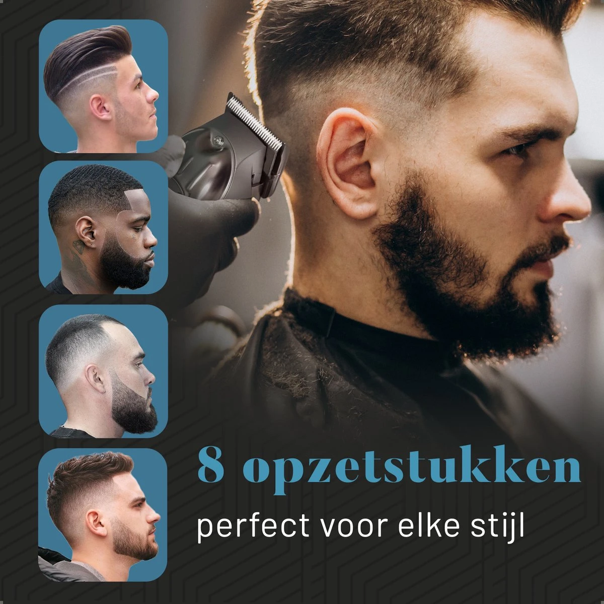 Revahs Professionele Tondeuse Voor Mannen - Cheveux Haar - Hoofdhaar - Baardtrimmer - Hair Clipper - Haartondeuse - Tondeuse Draadloos Mannen - Tondeuses 5 Revahs Professionele Tondeuse Voor Mannen - Cheveux Haar - Hoofdhaar - Baardtrimmer - Hair Clipper - Haartondeuse - Tondeuse Draadloos Mannen - Tondeuses - Afbeelding 5