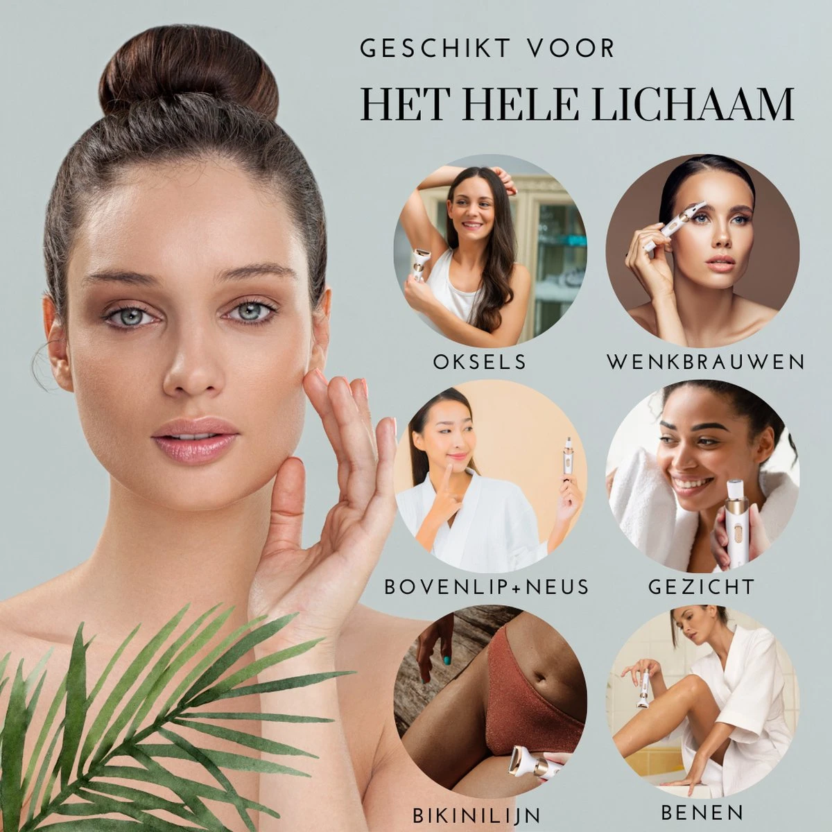 4 In 1 Multifuntioneel Beautyapparaat – Elektrische Wenkbrauw Trimmer – Haarverwijderaar Vrouw - Ladyshave – Gezicht, Oksels, Benen, Bikinilijn – Ontharingsapparaat – Neustrimmer – USB Oplaadbaar – Scheerapparaat 3 4 In 1 Multifuntioneel Beautyapparaat – Elektrische Wenkbrauw Trimmer – Haarverwijderaar Vrouw - Ladyshave – Gezicht, Oksels, Benen, Bikinilijn – Ontharingsapparaat – Neustrimmer – USB Oplaadbaar – Scheerapparaat - Afbeelding 3