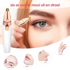 Alternative view of Beautyloves Wenkbrauw Trimmer - Ladyshave - Epilator - Epileerapparaat Dames -Gezichtsontharing Dames - Wenkbrauw Scheermesje