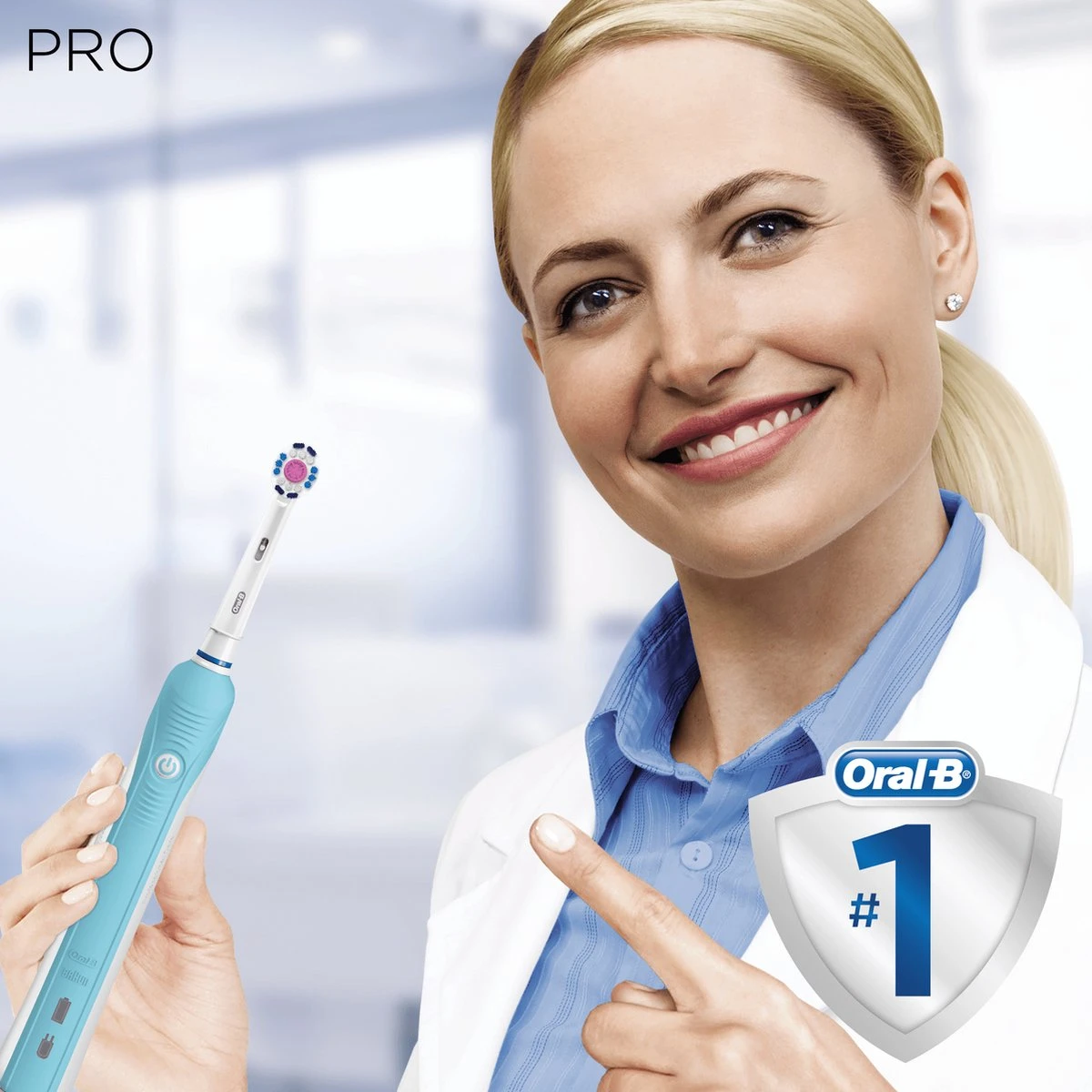 Oral B Oral-B Pro 1 700 - Oplaadbare Elektrische Tandenborstel - Powered By Braun - Blauw 6 Oral B Oral-B Pro 1 700 - Oplaadbare Elektrische Tandenborstel - Powered By Braun - Blauw - Afbeelding 6