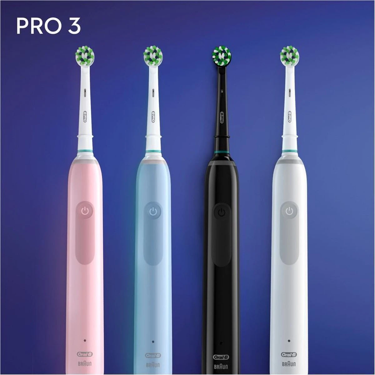 Oral B Oral-B Pro 3 3000 - Wit - Elektrische Tandenborstel - Ontworpen Door Braun - 1 Handvat En 1 Opzetborstel 4 Oral B Oral-B Pro 3 3000 - Wit - Elektrische Tandenborstel - Ontworpen Door Braun - 1 Handvat En 1 Opzetborstel - Afbeelding 4