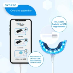 Alternative view of ISmile Professionele Tandenbleekset - Veilig Tanden Bleken - Zonder Peroxide - Witte Tanden - Teeth Whitening