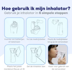 Aerosoltoestel Met 3 Mondstukken - Nebulizer Inhalator - Aerosoltoestel Kinderen, Volwassenen En Baby's - Vernevelaar Inhalator - Gezichtsstomer - Helpt Tegen Luchtwegaandoeningen -Oral B Shop 1200x1200 788