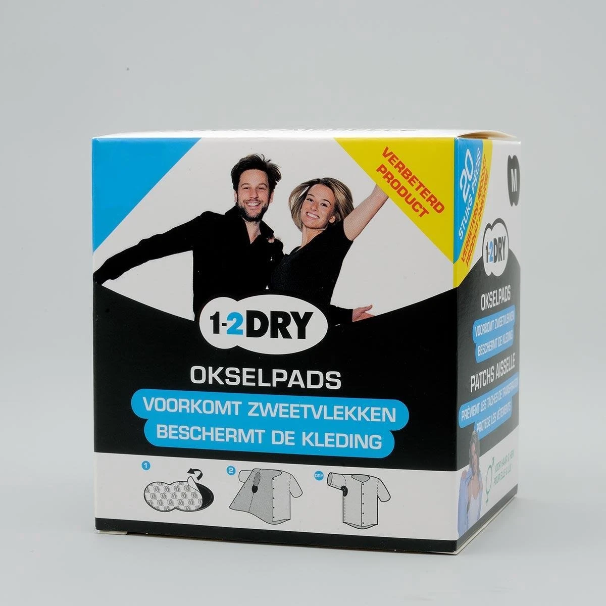 1-2dry Anti Transpirant Okselpads - Anti Zweet Pads - Zwart - Medium 1 1-2dry Anti Transpirant Okselpads - Anti Zweet Pads - Zwart - Medium