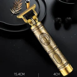 Baardtrimmer, Tondeuse, Scheerapparaat, Elektrisch, Oplaadbaar, Waterdicht, Draadloos, Goud, Buddha