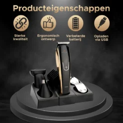 Royal WM - Series 9000 PRO - Baardtrimmer - Zwart - Scheerapparaat - Draadloos 11 Royal WM - Series 9000 PRO - Baardtrimmer - Zwart - Scheerapparaat - Draadloos -Oral B Shop 1200x1200 855