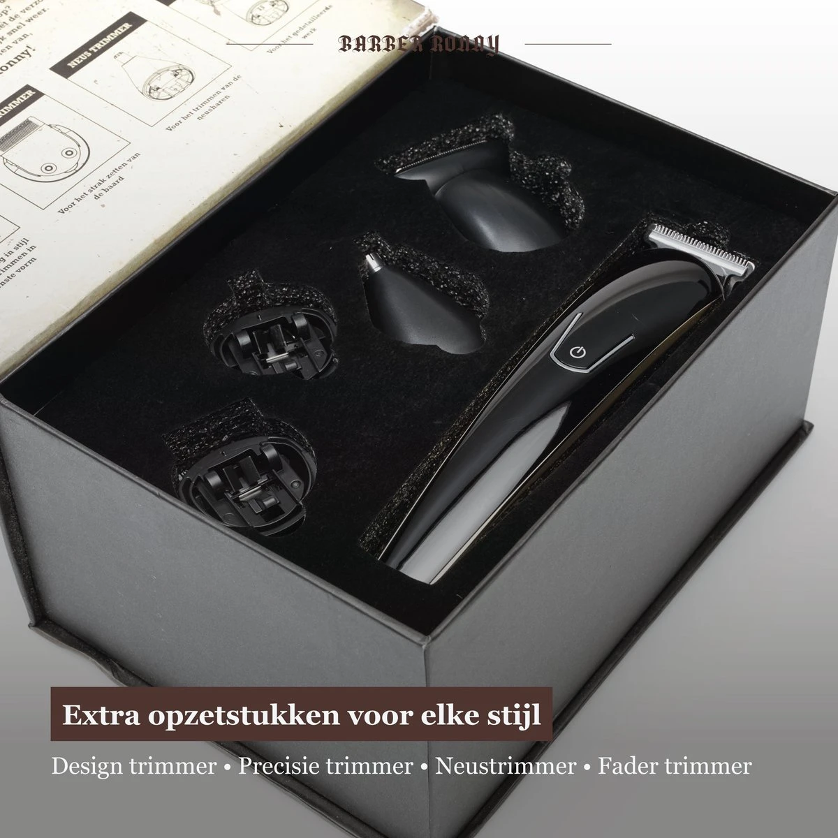 BarberRonny 5 In 1 Baardtrimmer Voor Mannen - Trimmer - Bodygroomer - Multigroomer 4 BarberRonny 5 In 1 Baardtrimmer Voor Mannen - Trimmer - Bodygroomer - Multigroomer - Afbeelding 4