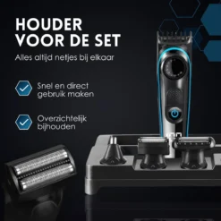 Alternative view of Beeperfect® 5 In 1 Baardtrimmer Voor Mannen - Incl. 5 Opzetstukken - Trimmer - Bodygroomer - Neus En Oortrimmer - 0.5-10MM - Gratis Baardkam