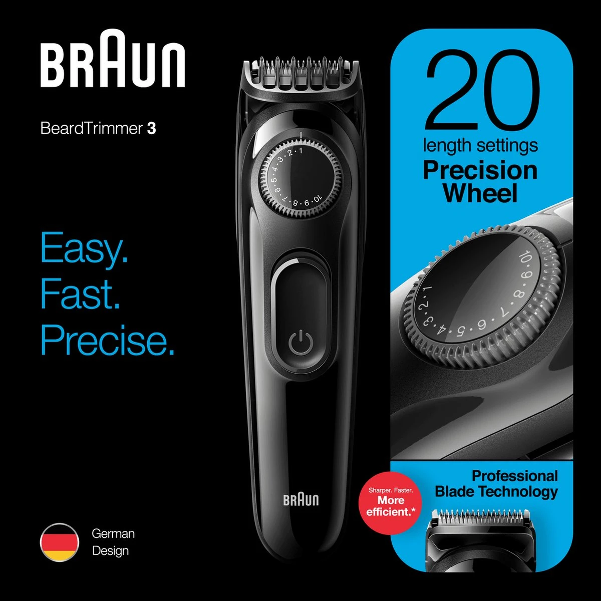 Braun BT3222 - Baardtrimmer En Haartrimmer – Zwart 8 Braun BT3222 - Baardtrimmer En Haartrimmer – Zwart - Afbeelding 8
