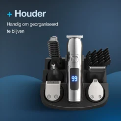 Alternative view of Beeperfect® 6 In 1 Baardtrimmer Voor Mannen - Trimmer - Bodygroomer - Neus En Oor Trimmer - IPX6 Waterdicht - 6 Opzetstukken