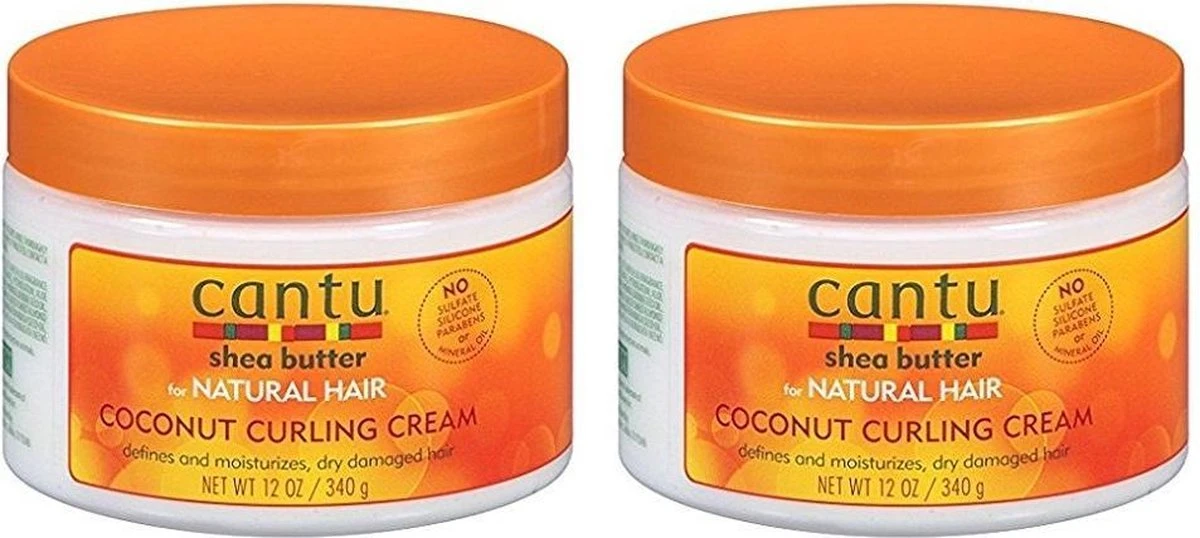 2x Cantu Curling Creme Natural Coconut 355 Ml 2 2x Cantu Curling Creme Natural Coconut 355 Ml - Afbeelding 2