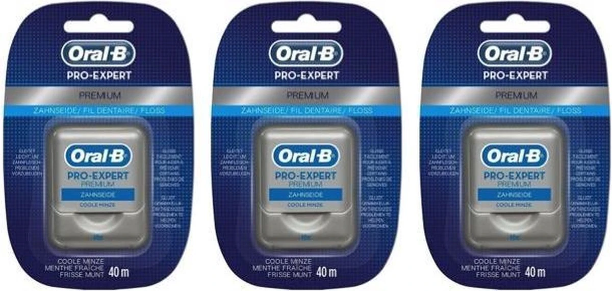 Oral B Oral-B Pro-Expert Premium Flosdraad - 3 X 40 M - Voordeelverpakking 2 Oral B Oral-B Pro-Expert Premium Flosdraad - 3 X 40 M - Voordeelverpakking - Afbeelding 2