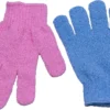 Nesto’s® Scrub Handschoenen - Scrubhandschoen - Washand - Lichaam - Gezicht - Kessa - 2 Stuks