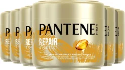 Pantene Pro-V Repair & Protect Keratine Behandeling Herstellend Haarmasker - Voor Beschadigd Haar - Voordeelverpakking - 6x300 Ml