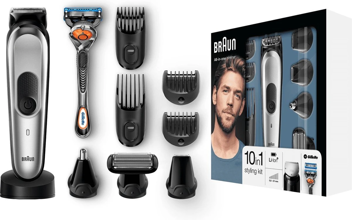 Braun Multigroomer 7221 - 10 In 1 Trimmer - Baardtrimmer Haartrimmer Bodygroomer 13 Braun Multigroomer 7221 - 10 In 1 Trimmer - Baardtrimmer Haartrimmer Bodygroomer - Afbeelding 13
