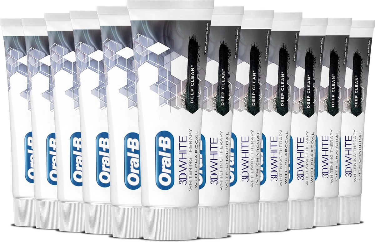 Oral B Oral-B 3D White Whitening Therapy Grondige Reiniging Tandpasta - Voordeelverpakking 12x75ml 1 Oral B Oral-B 3D White Whitening Therapy Grondige Reiniging Tandpasta - Voordeelverpakking 12x75ml