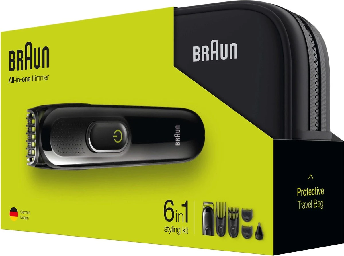 Elektrisch Scheerapparaat Braun MGK3921 Zwart Groen 3 Elektrisch Scheerapparaat Braun MGK3921 Zwart Groen - Afbeelding 3