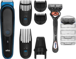 Braun MGK5245 7-in-1 Trimmer Baardtrimmer Voor Mannen - Gezichts- En Haartrimmer - Zwart/Blauw -Oral B Shop 1200x932 1