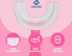 Alternative view of Tandenborstel Voor Kinderen - Eenvoudig, Hygiënisch En De Oplossing Voor Tandenpoetsen Bij Kinderen - BPA Vrij - ROZE - 2 Tot 6 Jaar