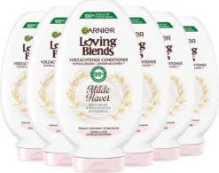 Garnier Loving Blends Conditioner - Milde Haver - Normaal Haar En Gevoelige Hoofdhuid - 6 X 250 Ml - Voordeelverpakking
