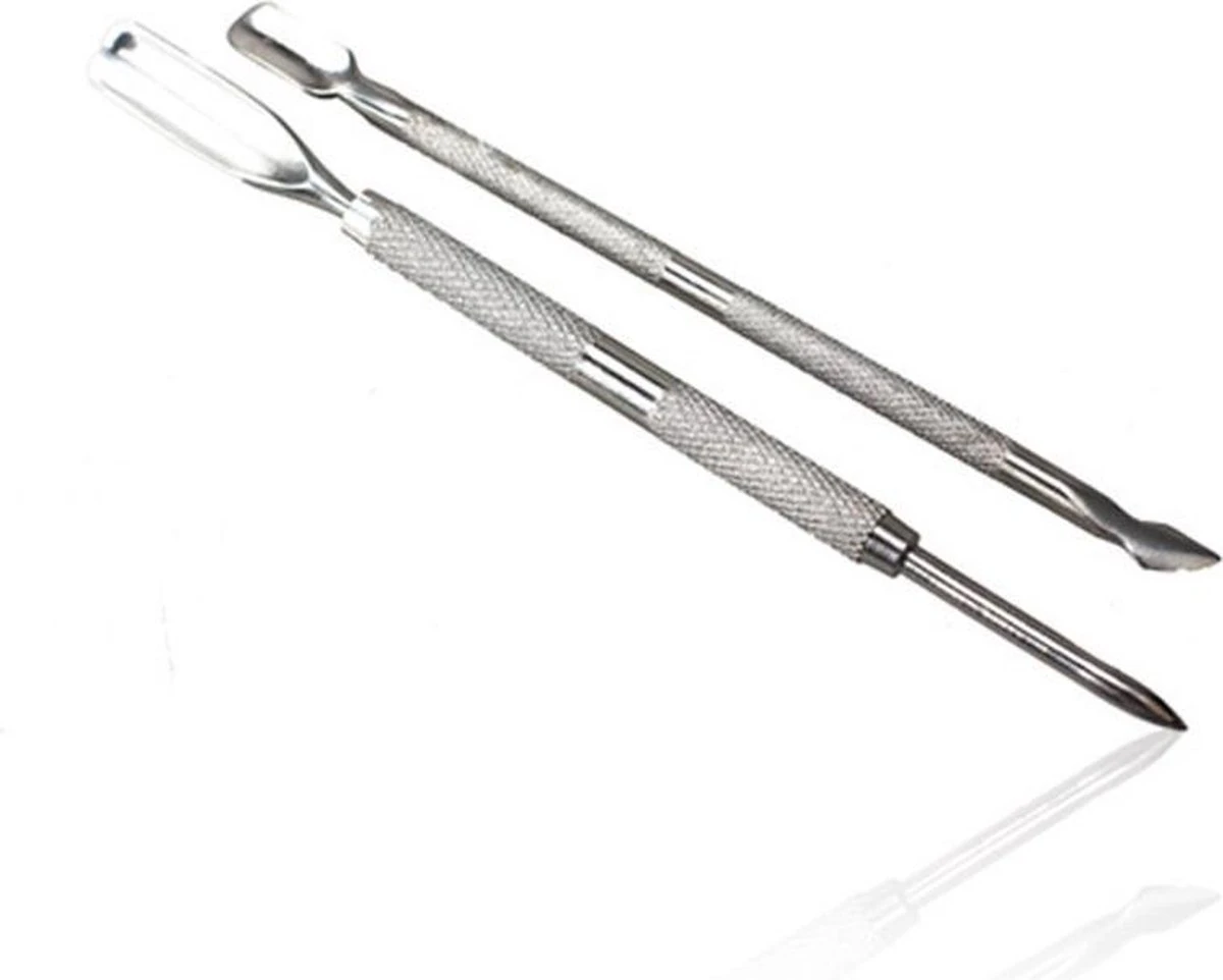 3In1 Metalen Nagel Riem Knipper - Cuticle Pusher Duwer Verwijderaar Trimmer Mesje - Nagel Bokkenpoot - Verzorging Set 4 3In1 Metalen Nagel Riem Knipper - Cuticle Pusher Duwer Verwijderaar Trimmer Mesje - Nagel Bokkenpoot - Verzorging Set - Afbeelding 4