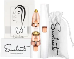 Wenkbrauw Trimmer - Gezichtsontharing Apparaat Dames - Gezichtshaar Verwijderen Vrouw - Haarverwijderaar - Flawless Gezichtshaarverwijderaar - Mini Shaver