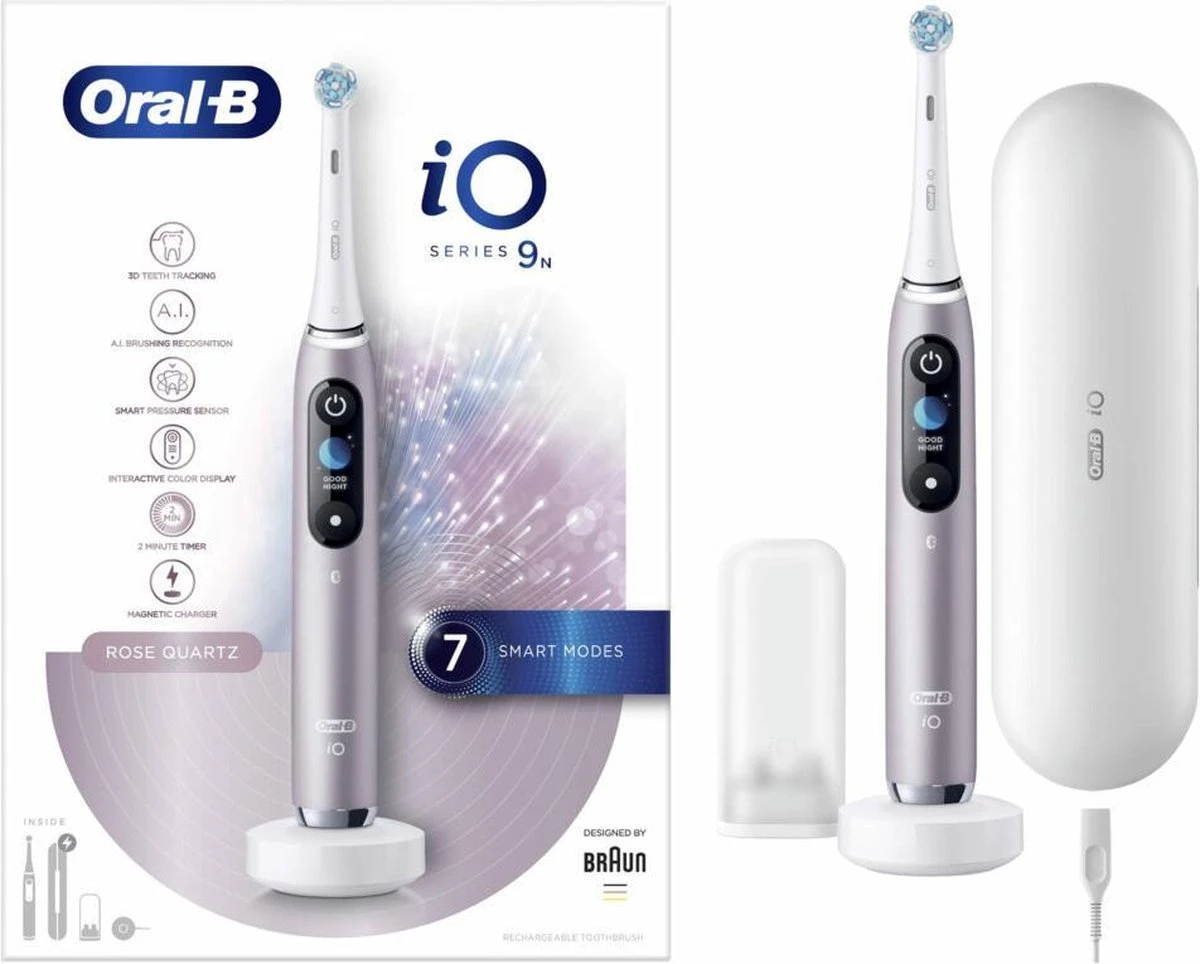 Oral B Oral-B IO 9n - Elektrische Tandenborstel - Roze 1 Oral B Oral-B IO 9n - Elektrische Tandenborstel - Roze
