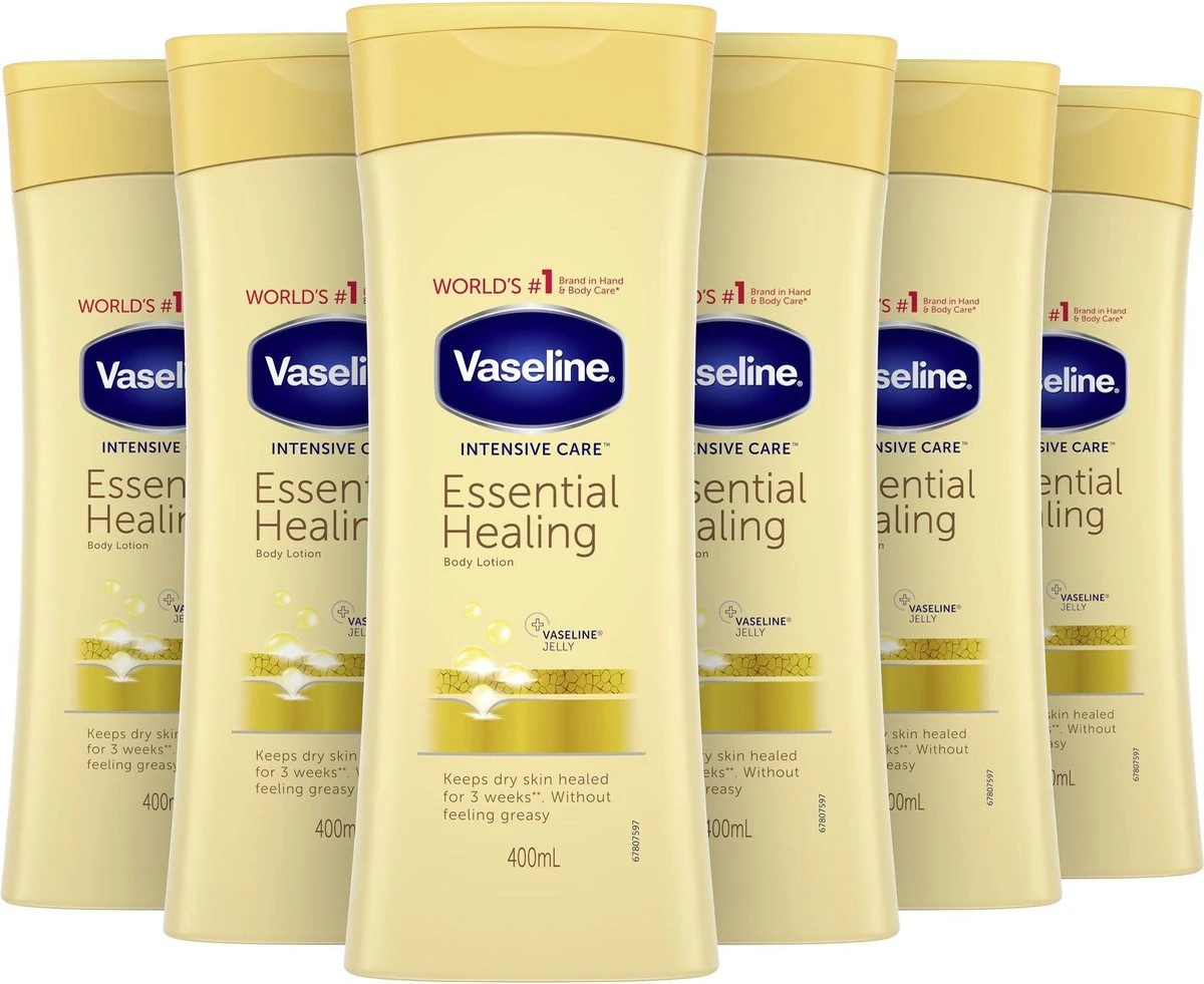 Vaseline® Vaseline Bodylotion Essential Healing - 6 X 400 Ml - Voordeelverpakking 1 Vaseline® Vaseline Bodylotion Essential Healing - 6 X 400 Ml - Voordeelverpakking
