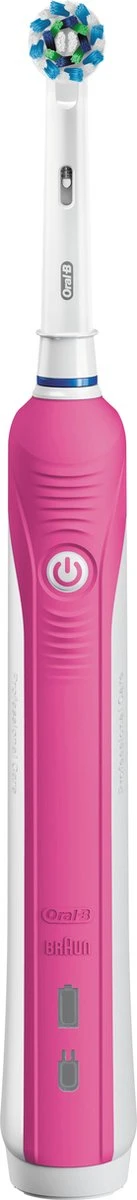 Oral B Oral-B Pro CrossAction 750 - Elektrische Tandenborstel - Roze 3 Oral B Oral-B Pro CrossAction 750 - Elektrische Tandenborstel - Roze - Afbeelding 3